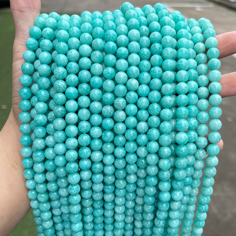 Natural Amazonite loose beads jewelry accessories DIY beads