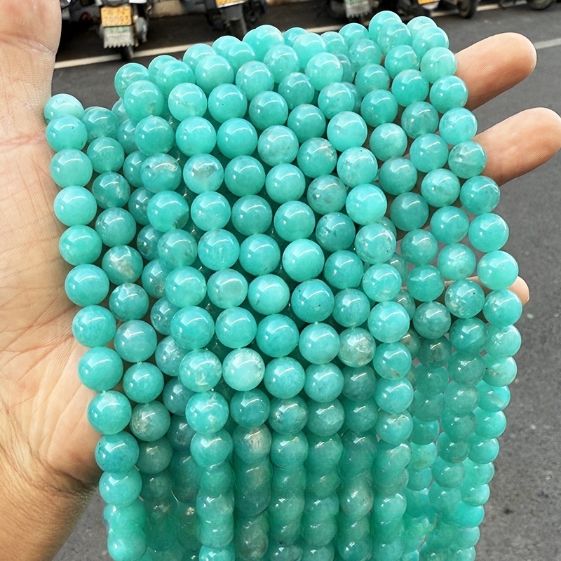 Natural Amazonite loose beads jewelry accessories DIY beads
