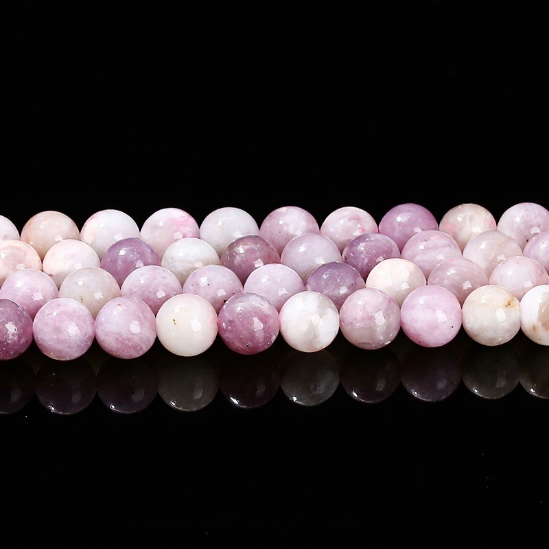 Natural plum blossom tourmaline round beads scattered beads diy jewelry accessories