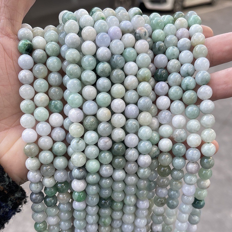 Natural jade loose beads diy jewelry accessories jade jade beads