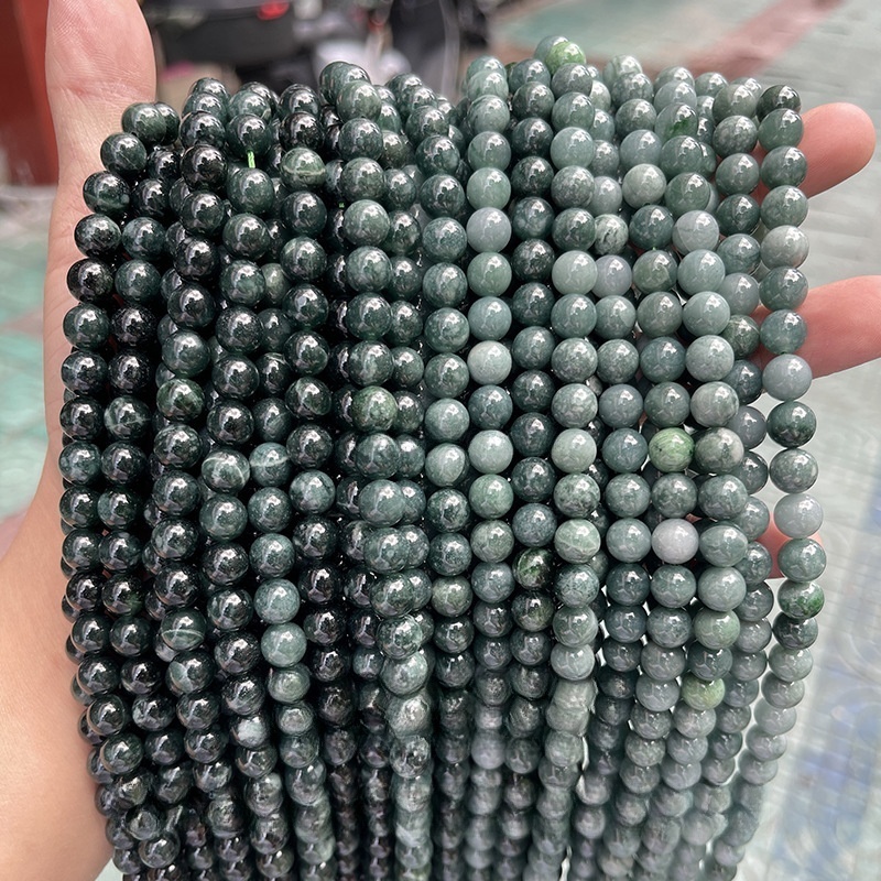 Natural jade loose beads diy jewelry accessories jade jade beads