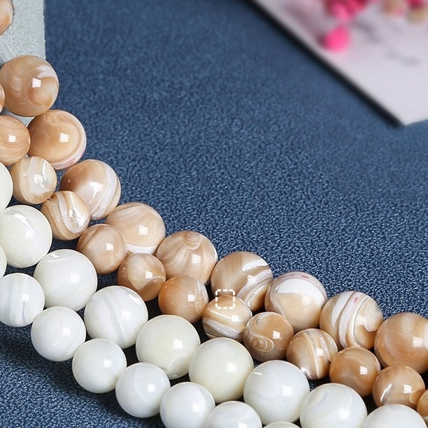 Natural horseshoe snail shell beads scattered beads diy jewelry accessories
