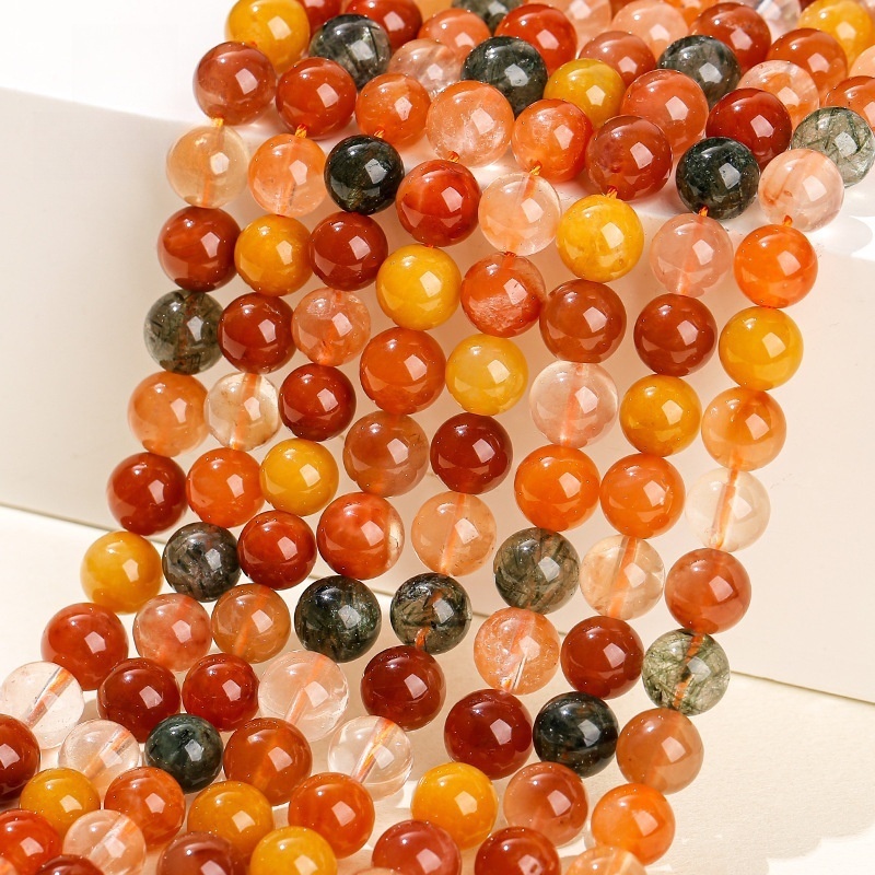 5A Natural Colored Hair Crystal Beads DIY Jewelry Accessories
