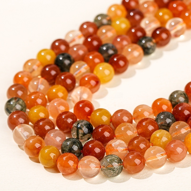 5A Natural Colored Hair Crystal Beads DIY Jewelry Accessories
