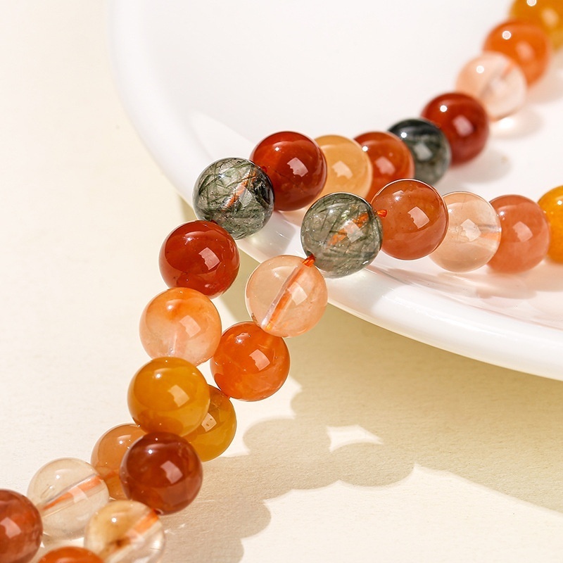 5A Natural Colored Hair Crystal Beads DIY Jewelry Accessories