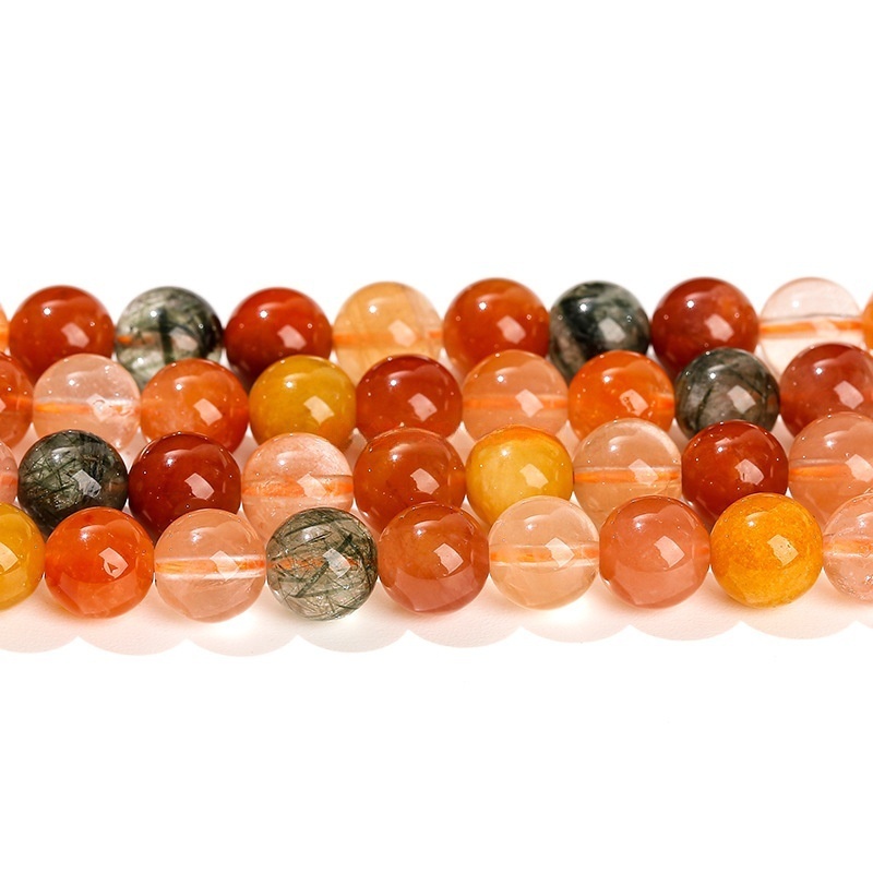 5A Natural Colored Hair Crystal Beads DIY Jewelry Accessories