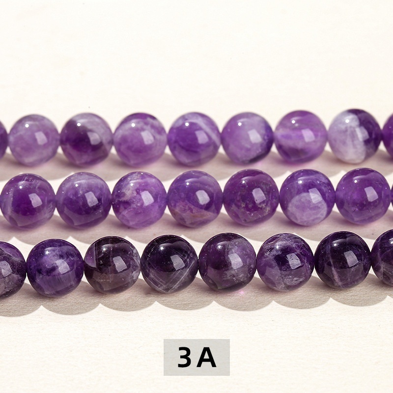 Natural dreamy amethyst round beads diy jewelry accessories