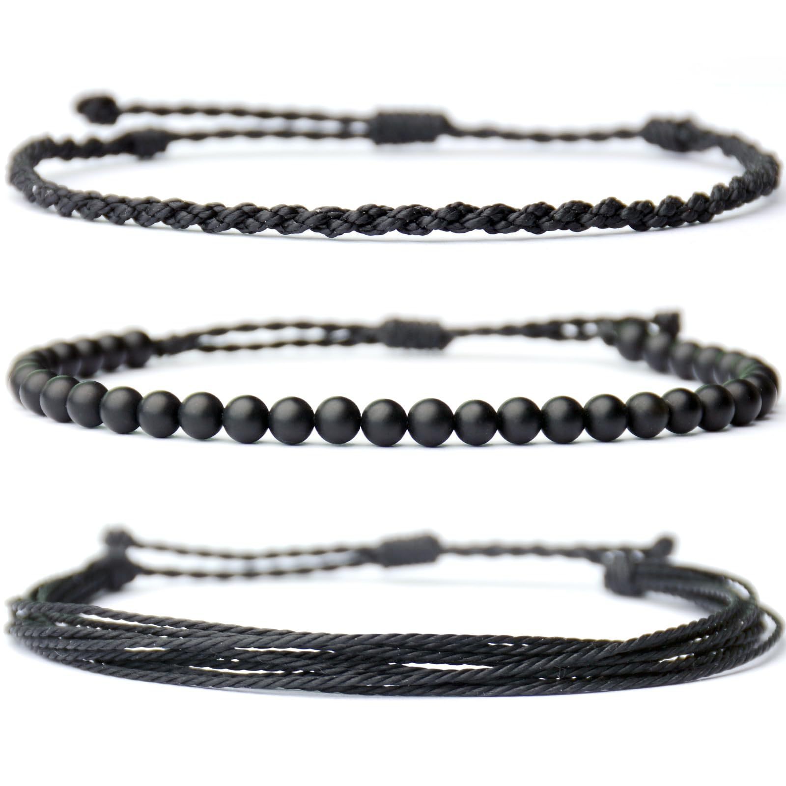 Bohemian Hand-woven Twist Knot Three-piece Set