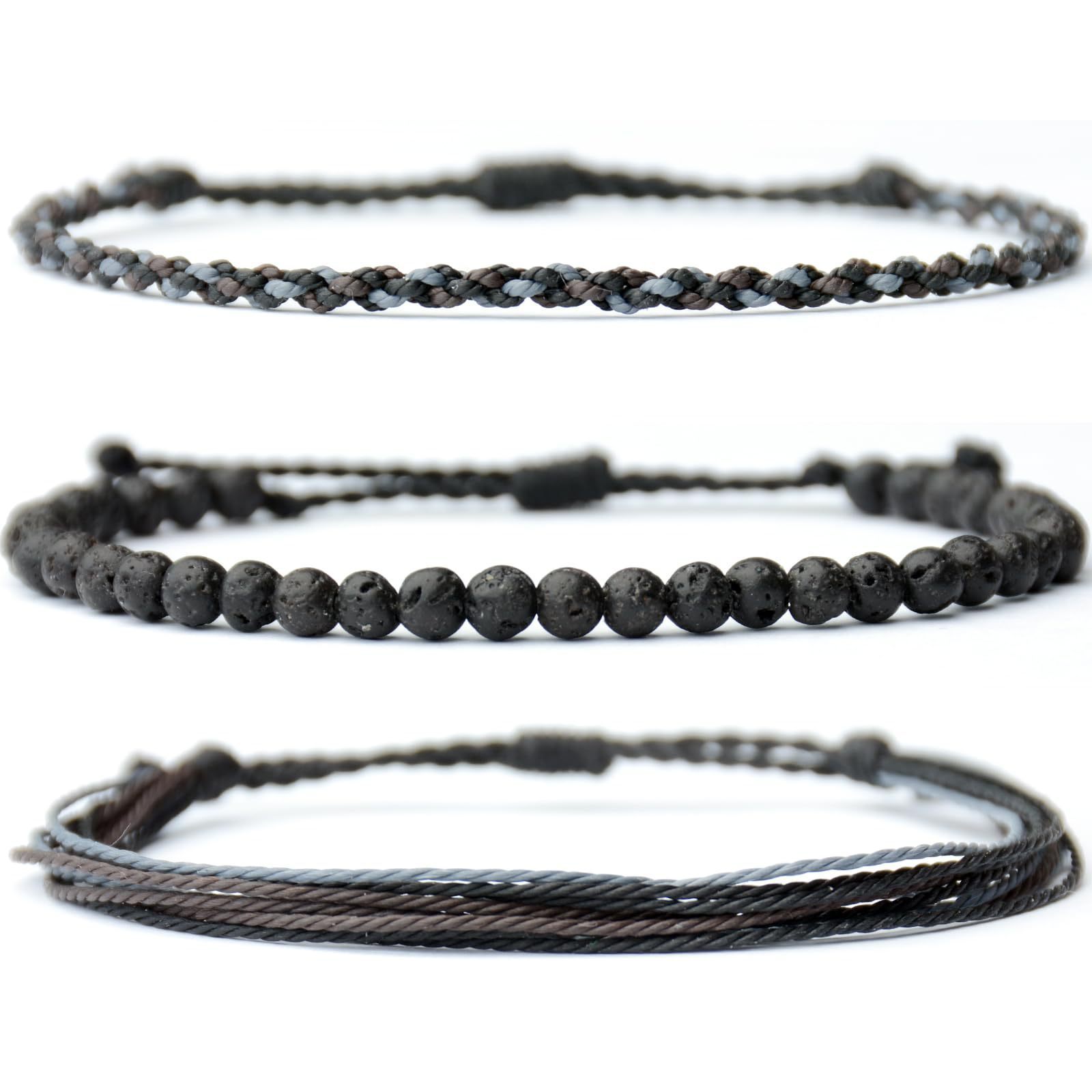 Bohemian Hand-woven Twist Knot Three-piece Set