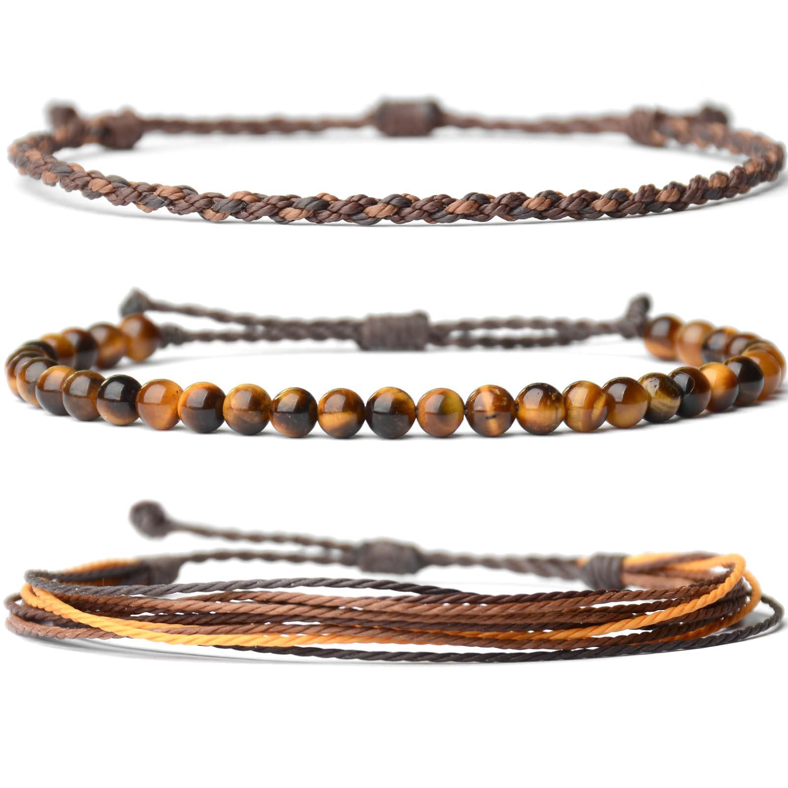 Bohemian Hand-woven Twist Knot Three-piece Set