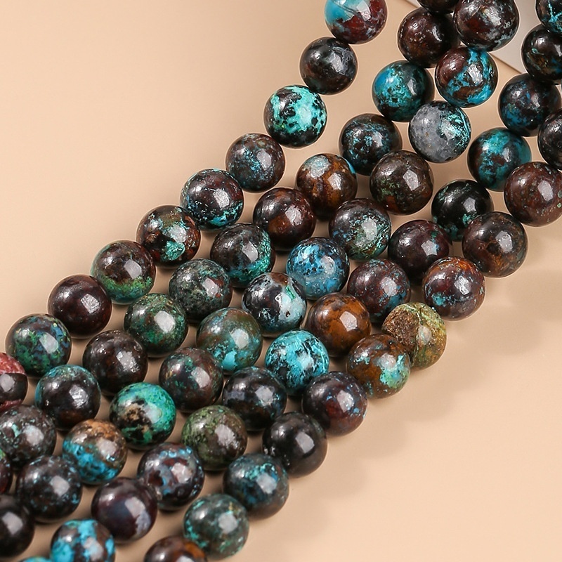 Natural Peruvian Phoenix Loose Beads Turquoise Round Beads Suitable for DIY