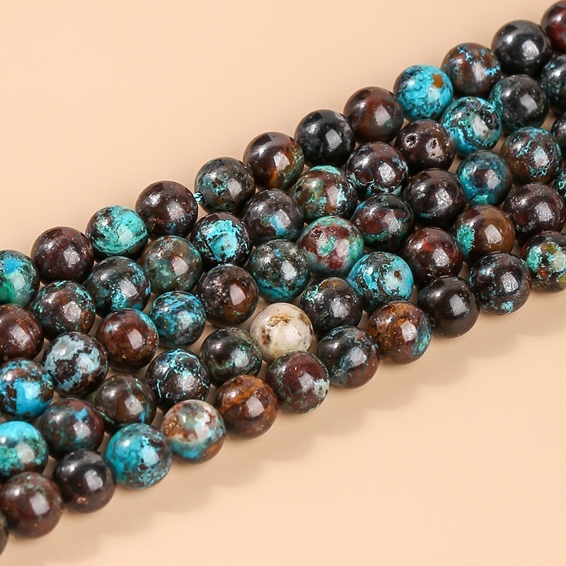 Natural Peruvian Phoenix Loose Beads Turquoise Round Beads Suitable for DIY