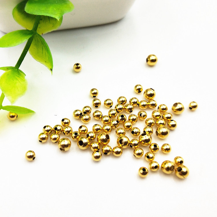 100 Pieces/Bag-DIY jewelry accessories stainless steel hollow beads (2-5mm) jewelry accessories spacer beads