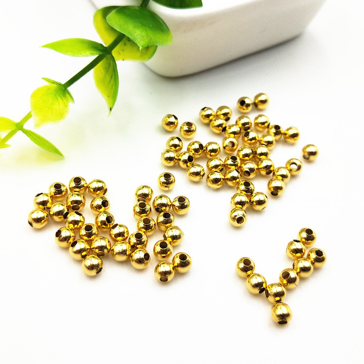 100 Pieces/Bag-DIY jewelry accessories stainless steel hollow beads (2-5mm) jewelry accessories spacer beads