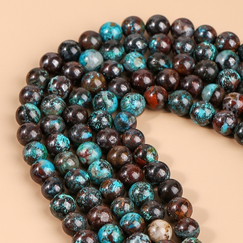 Natural Peruvian Phoenix Loose Beads Turquoise Round Beads Suitable for DIY
