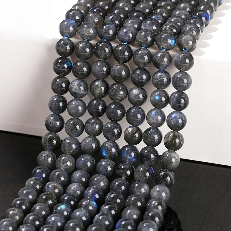 Natural strong blue light gray moonlight scattered beads suitable for DIY