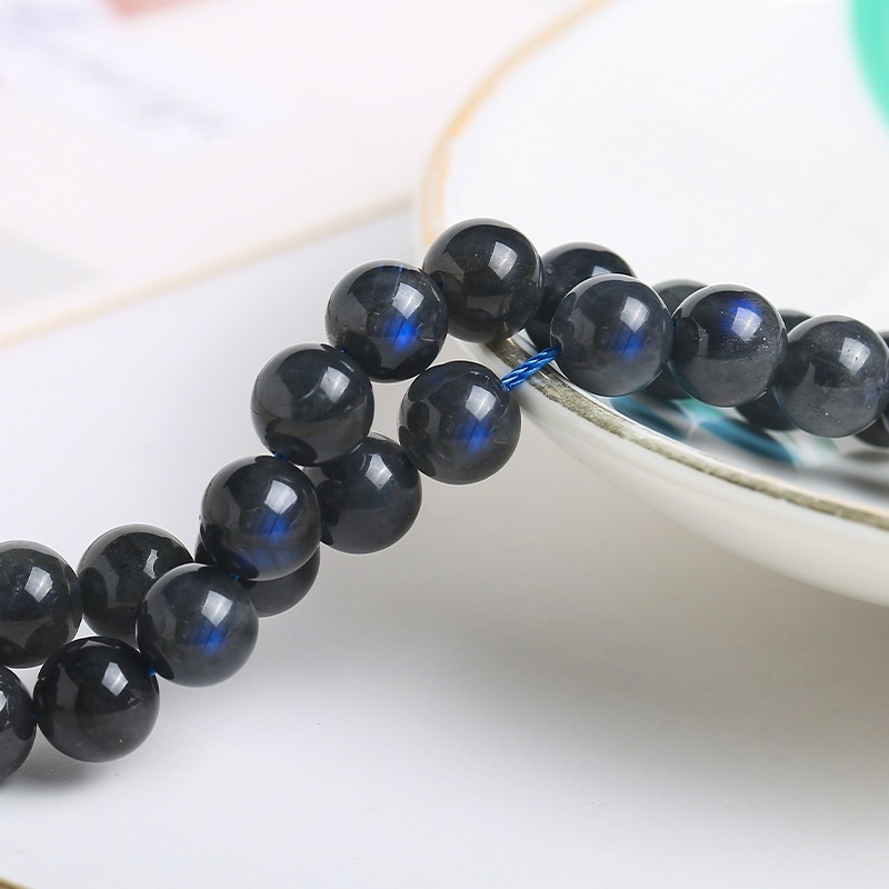 Natural strong blue light gray moonlight scattered beads suitable for DIY