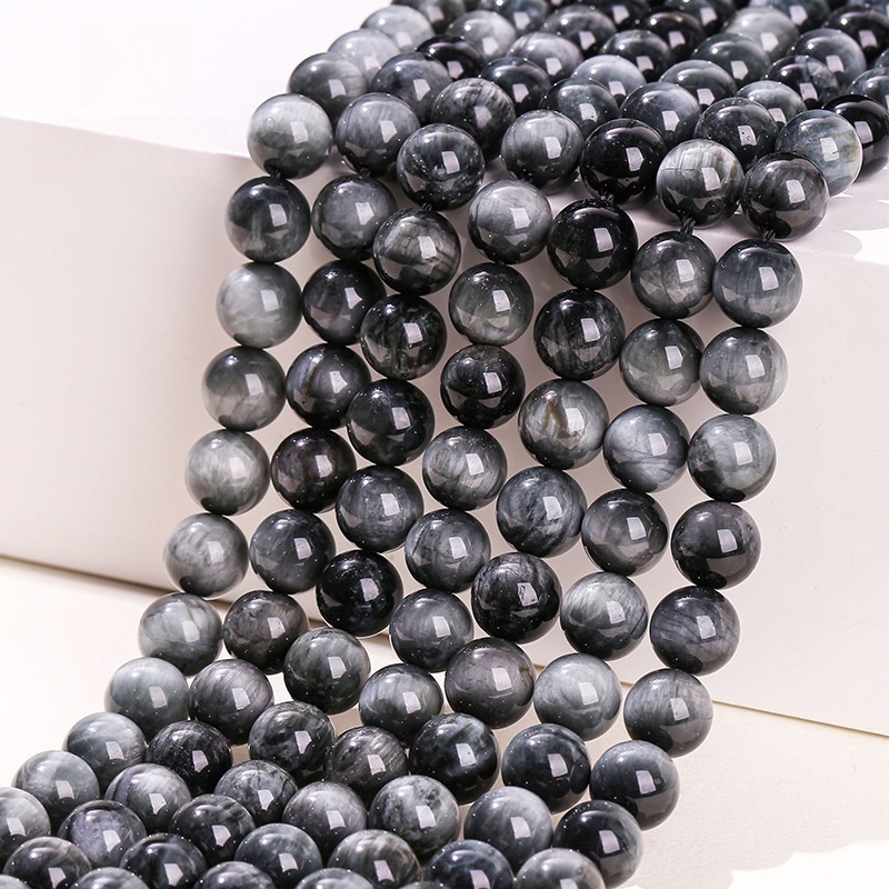 Natural eagle eye stone loose beads suitable for DIY