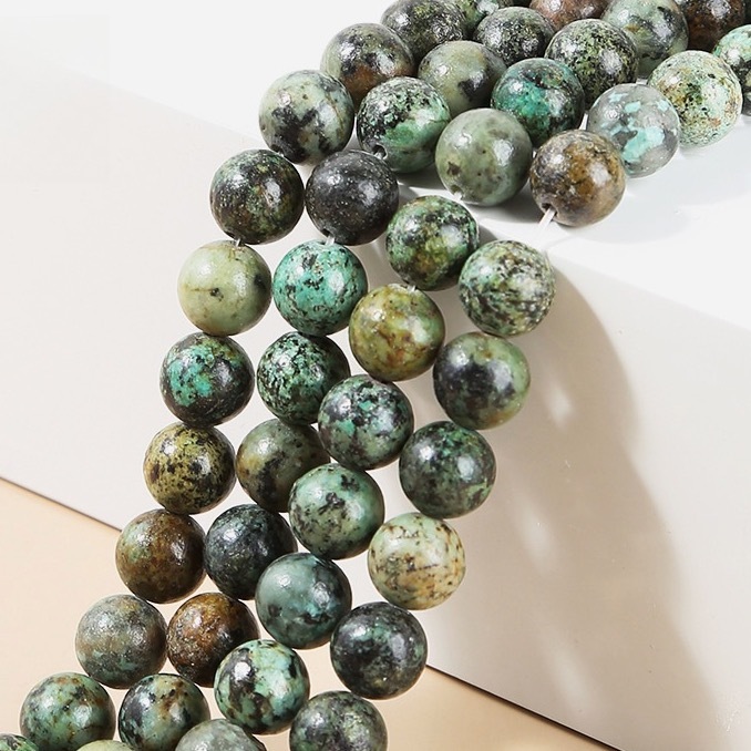 Natural African turquoise loose beads accessories suitable for DIY