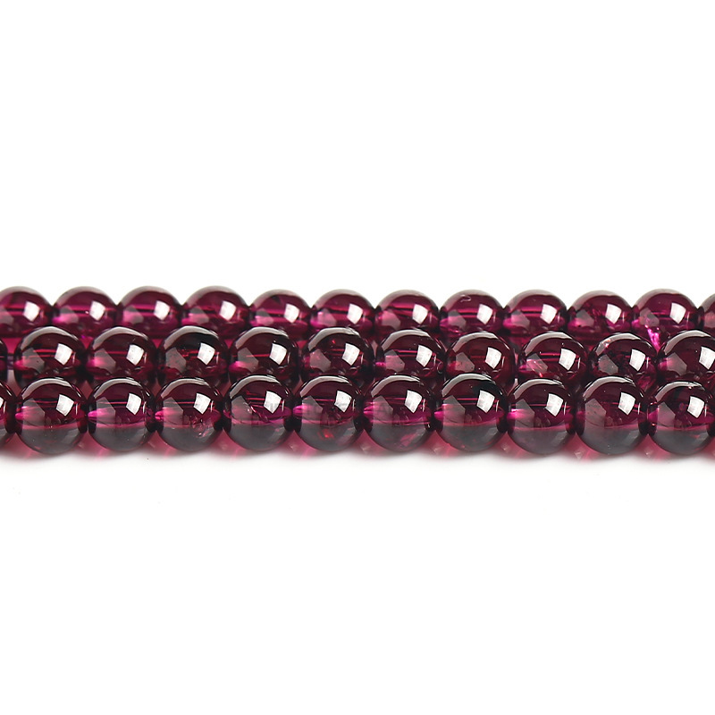 Natural purple garnet loose beads suitable for DIY