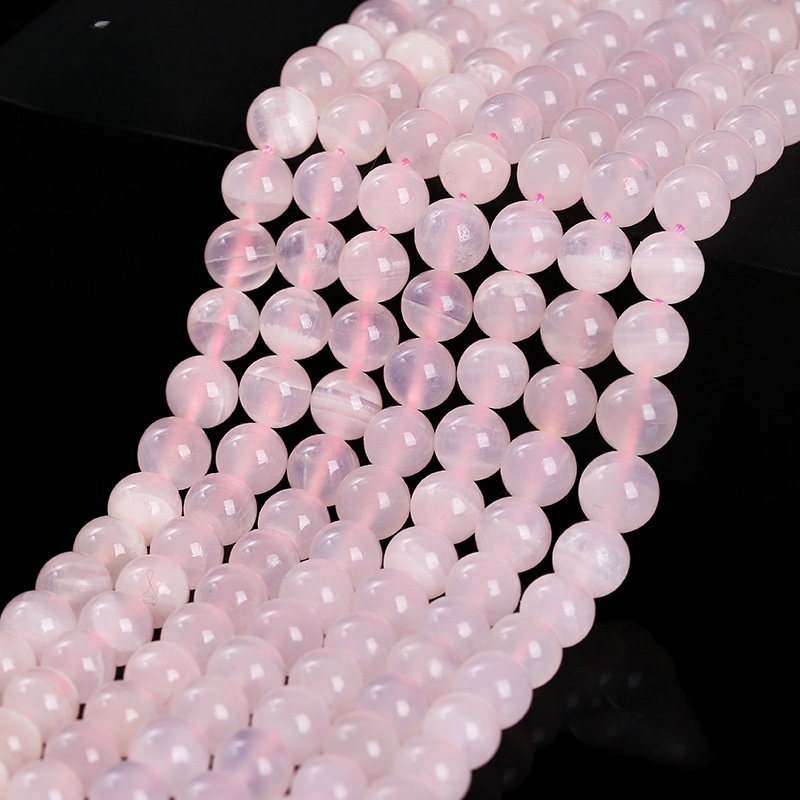 Natural pink calcite loose beads suitable for DIY