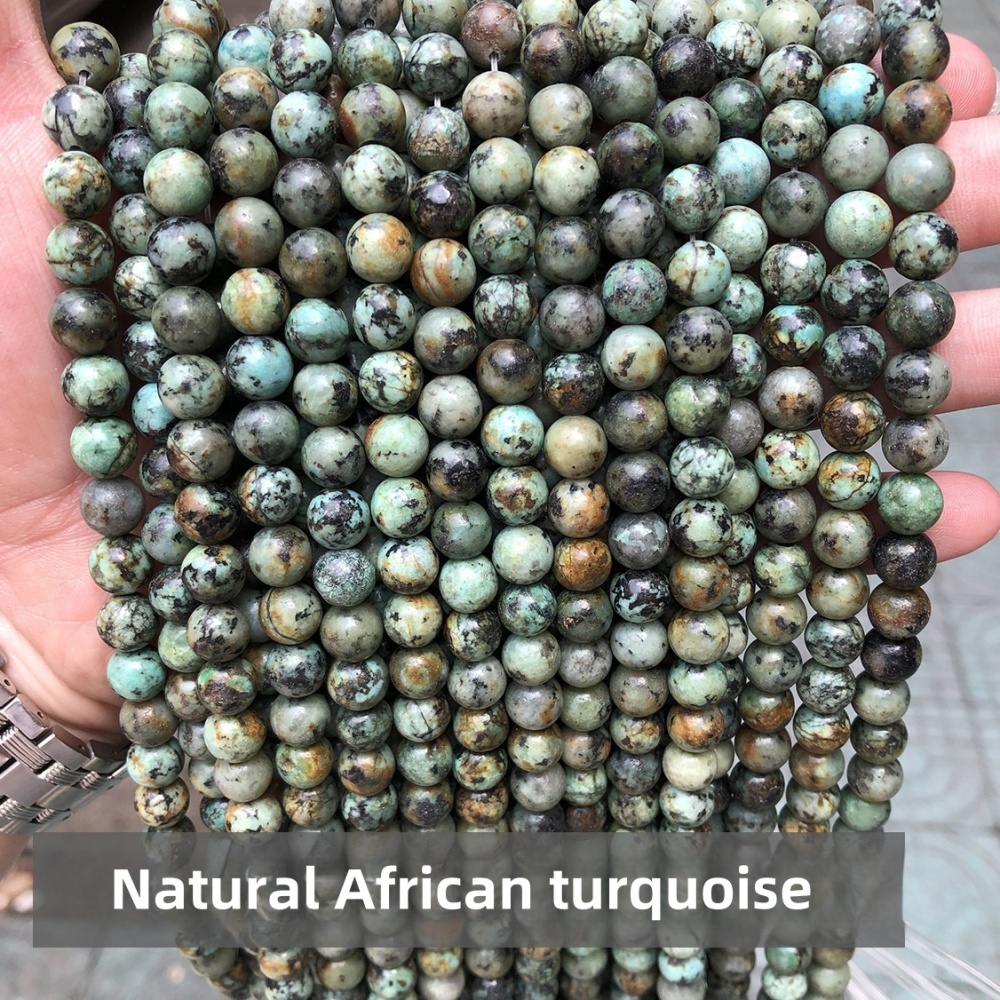Natural African turquoise loose beads accessories suitable for DIY