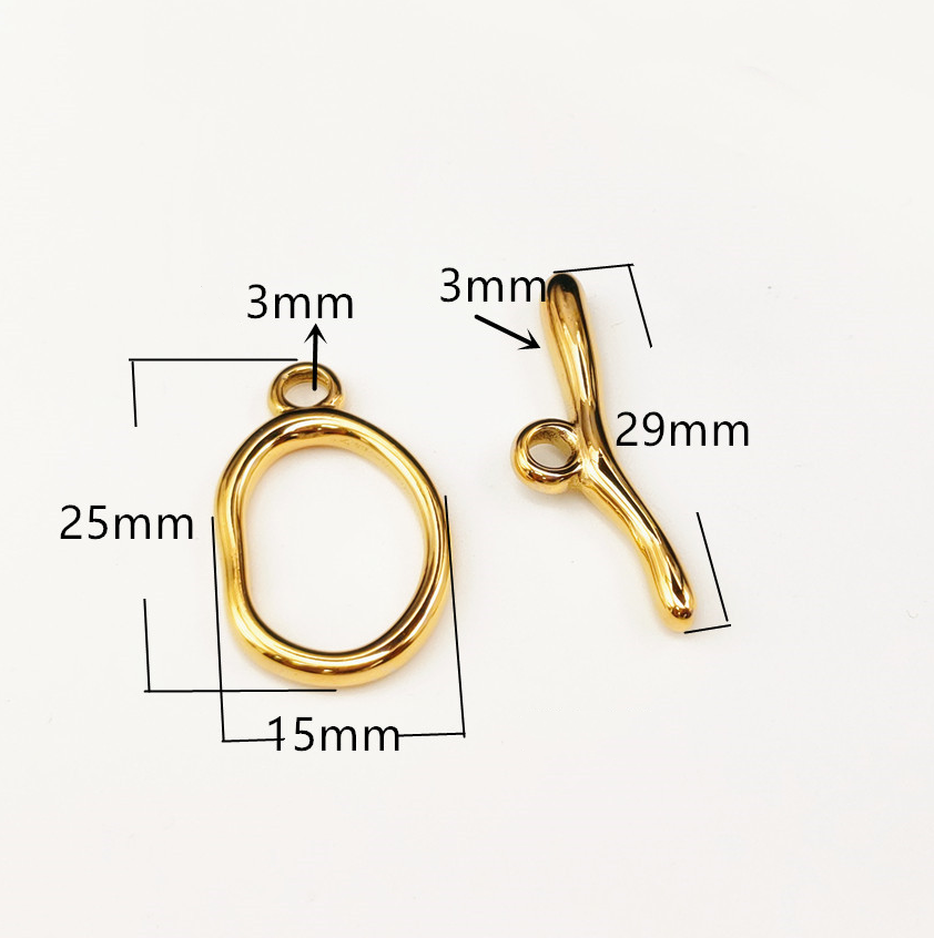DIY jewelry accessories stainless steel new OT buckle irregular bracelet necklace buckle