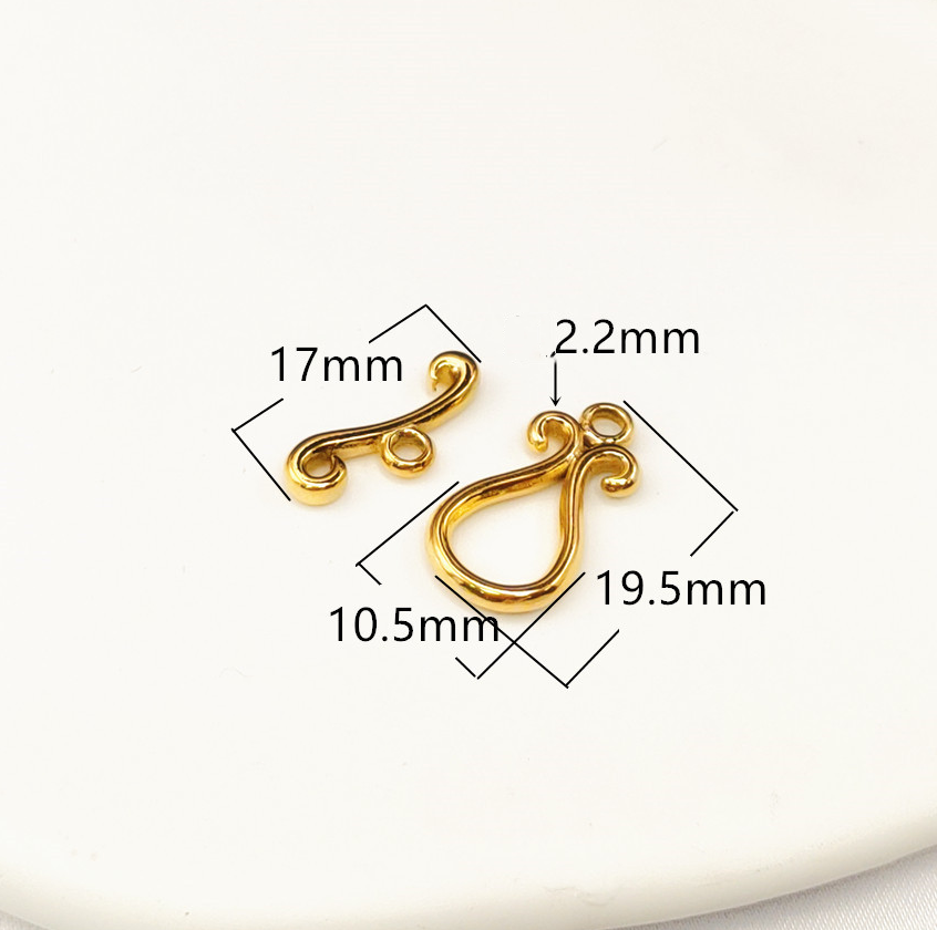 DIY jewelry accessories stainless steel new OT buckle irregular bracelet necklace buckle