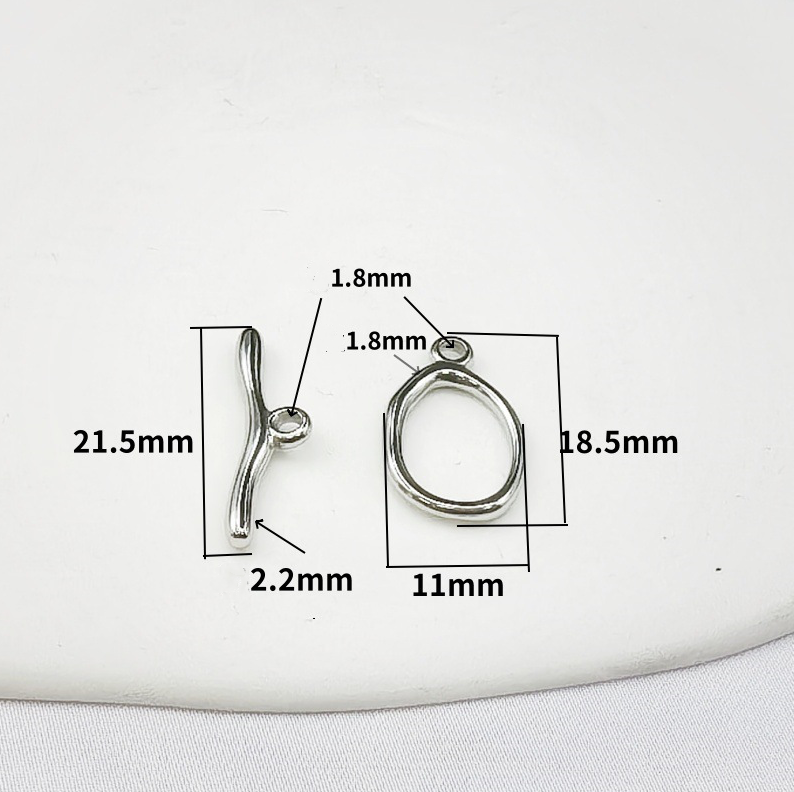 DIY jewelry accessories stainless steel new OT buckle irregular bracelet necklace buckle
