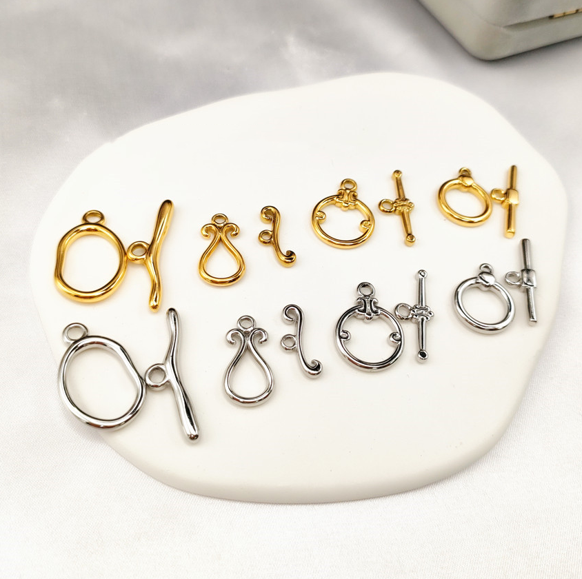 DIY jewelry accessories stainless steel new OT buckle irregular bracelet necklace buckle