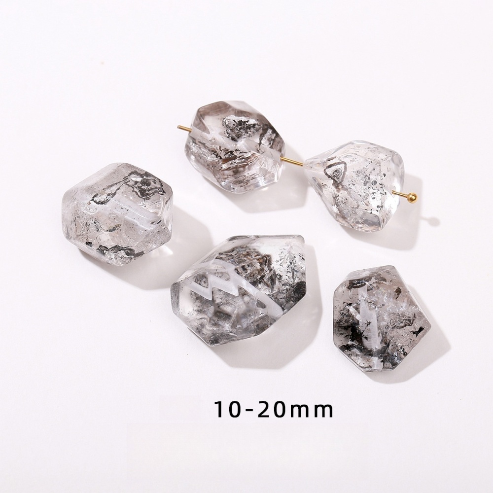 Natural crystal faceted beads suitable for DIY