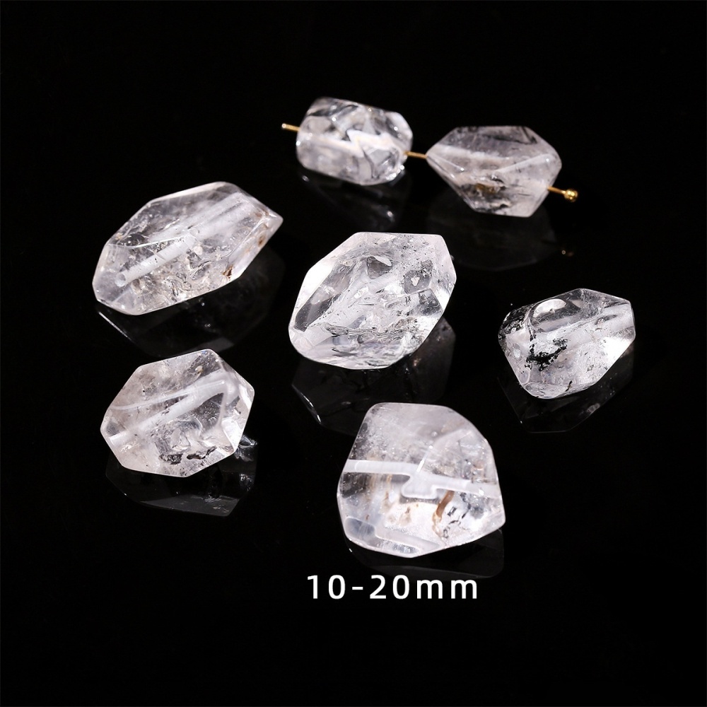Natural crystal faceted beads suitable for DIY