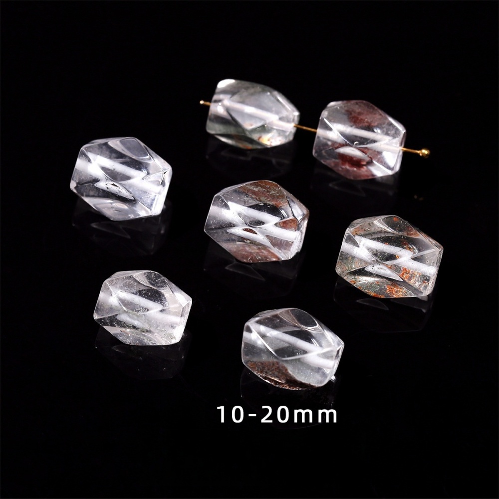Natural crystal faceted beads suitable for DIY