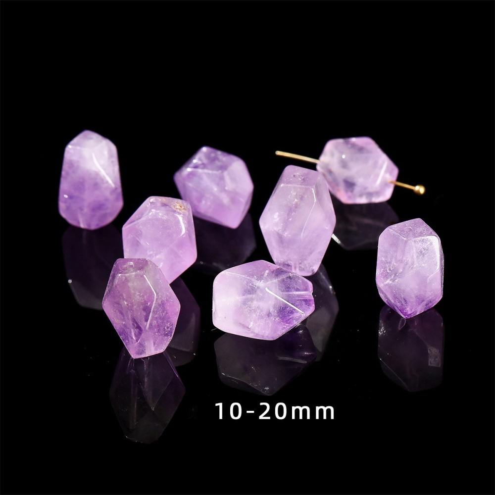 Natural crystal faceted beads suitable for DIY