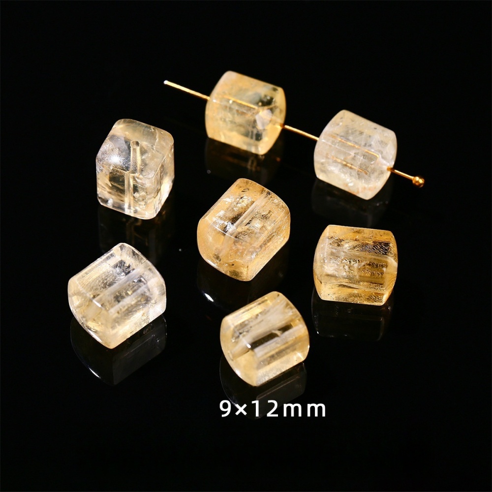 Natural crystal faceted beads suitable for DIY