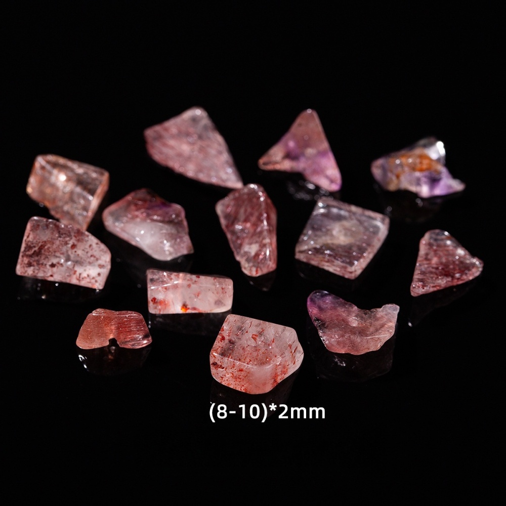 Natural crystal faceted beads suitable for DIY