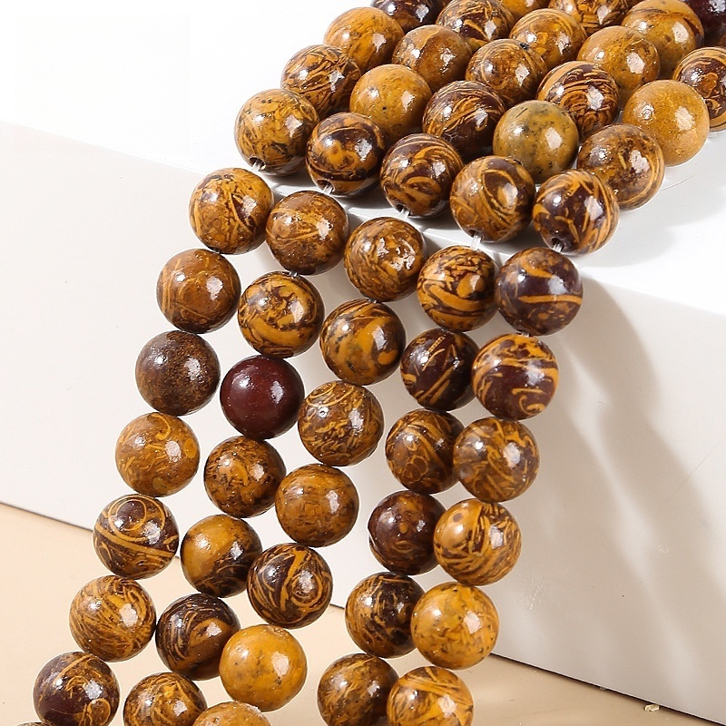 Natural rubber stone loose beads suitable for DIY