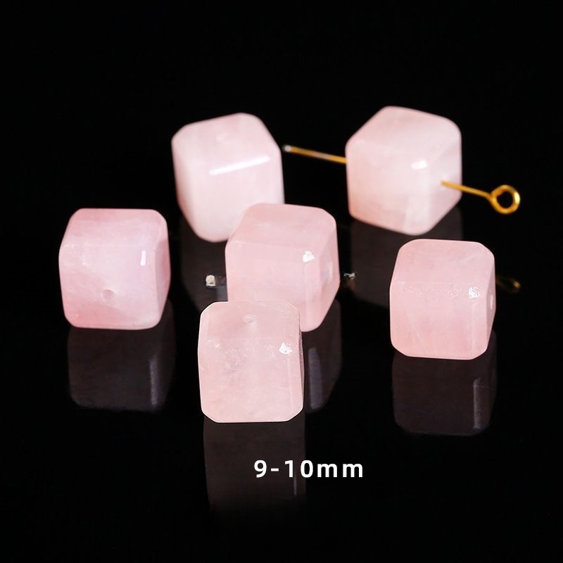 Natural stone crystal sugar cube single loose beads suitable for DIY