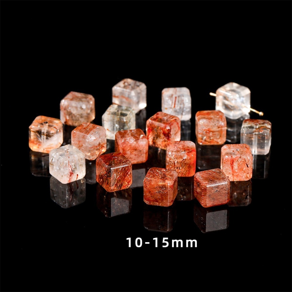 Natural stone crystal sugar cube single loose beads suitable for DIY