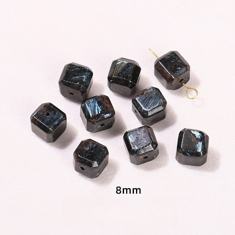 Natural stone crystal sugar cube single loose beads suitable for DIY