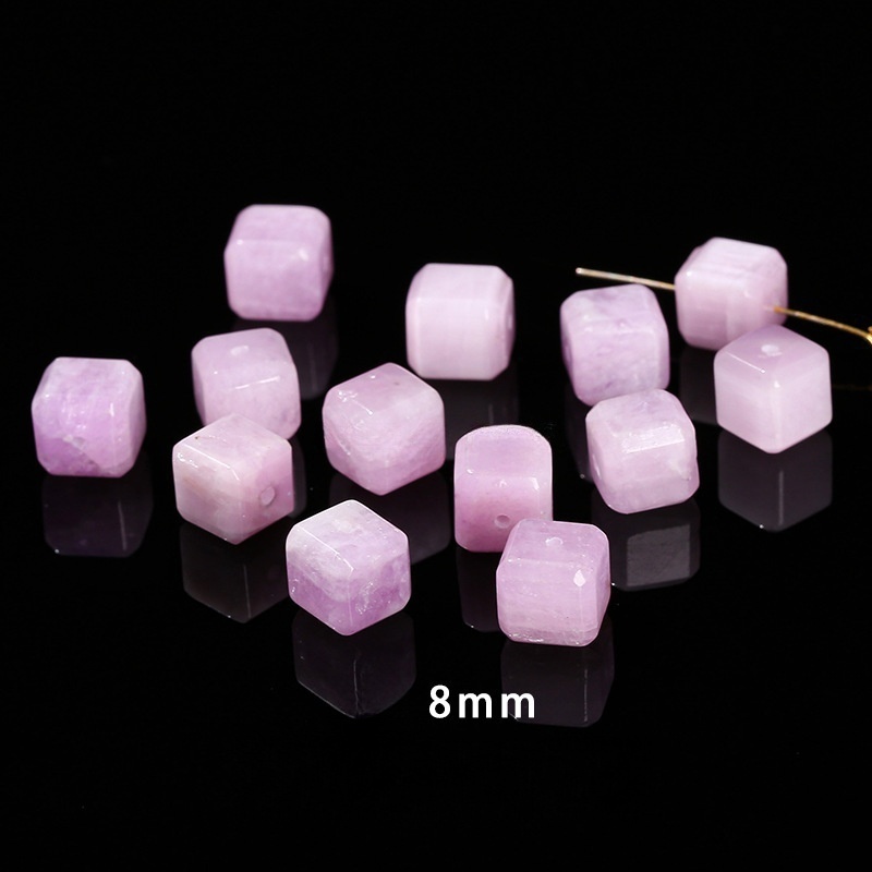 Natural stone crystal sugar cube single loose beads suitable for DIY