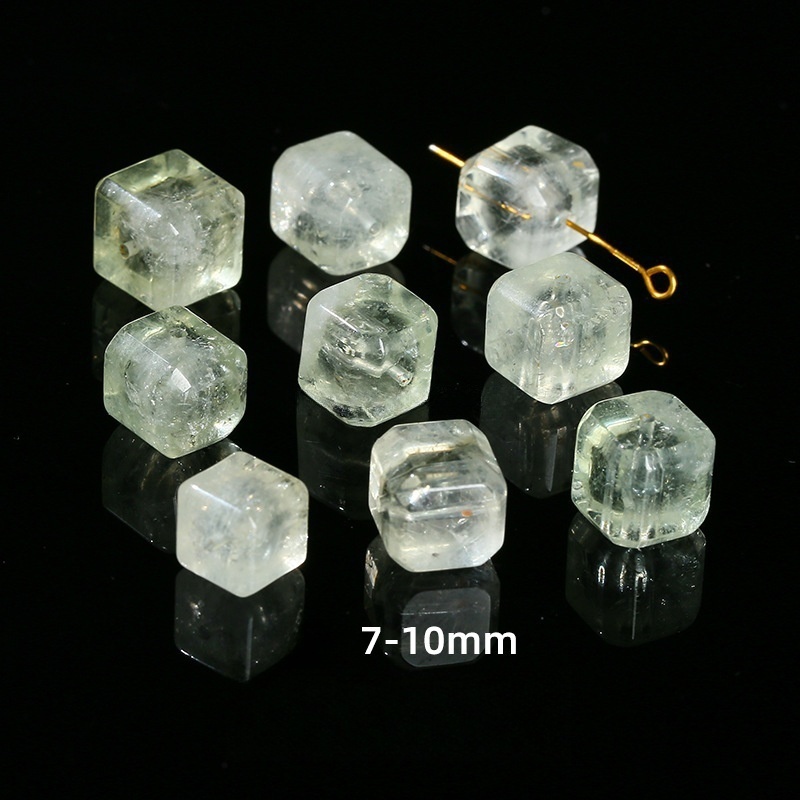 Natural stone crystal sugar cube single loose beads suitable for DIY