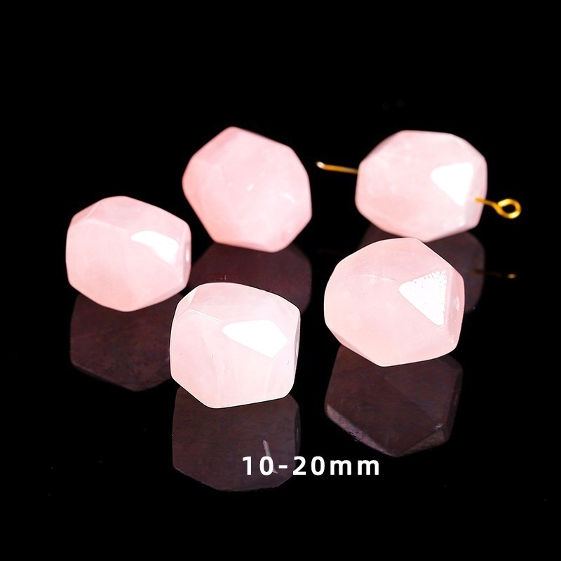 Natural faceted beads irregular rough stones suitable for DIY