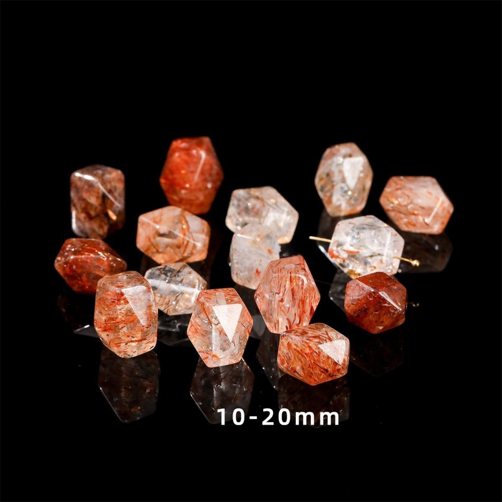Natural faceted beads irregular rough stones suitable for DIY