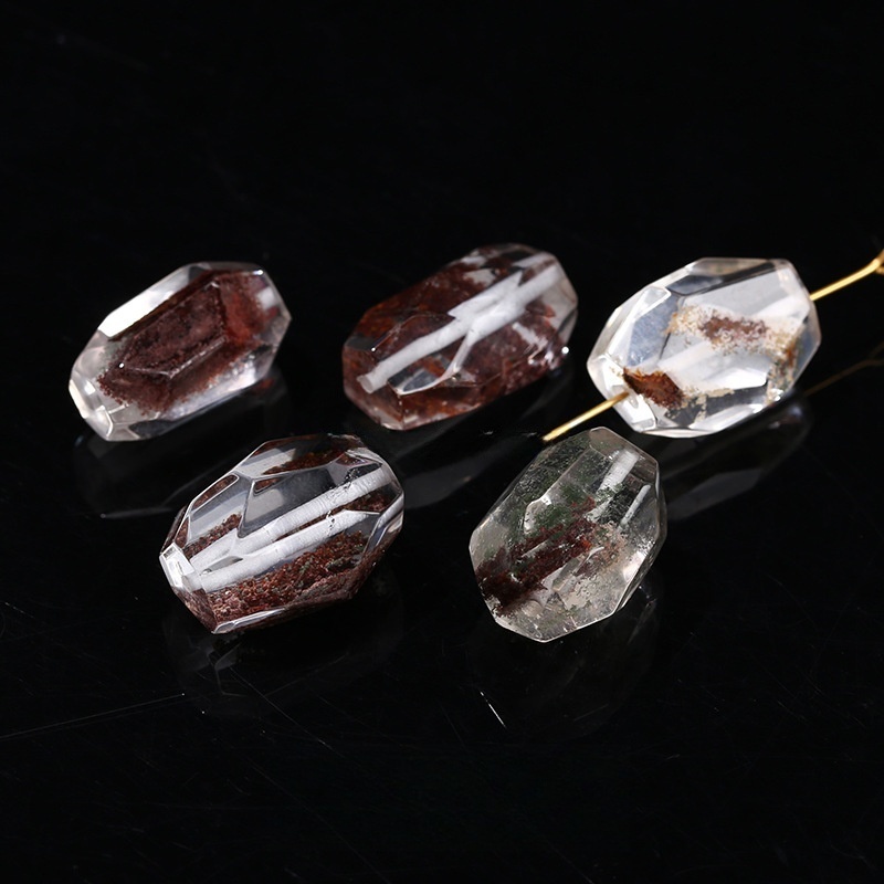 Natural faceted beads irregular rough stones suitable for DIY