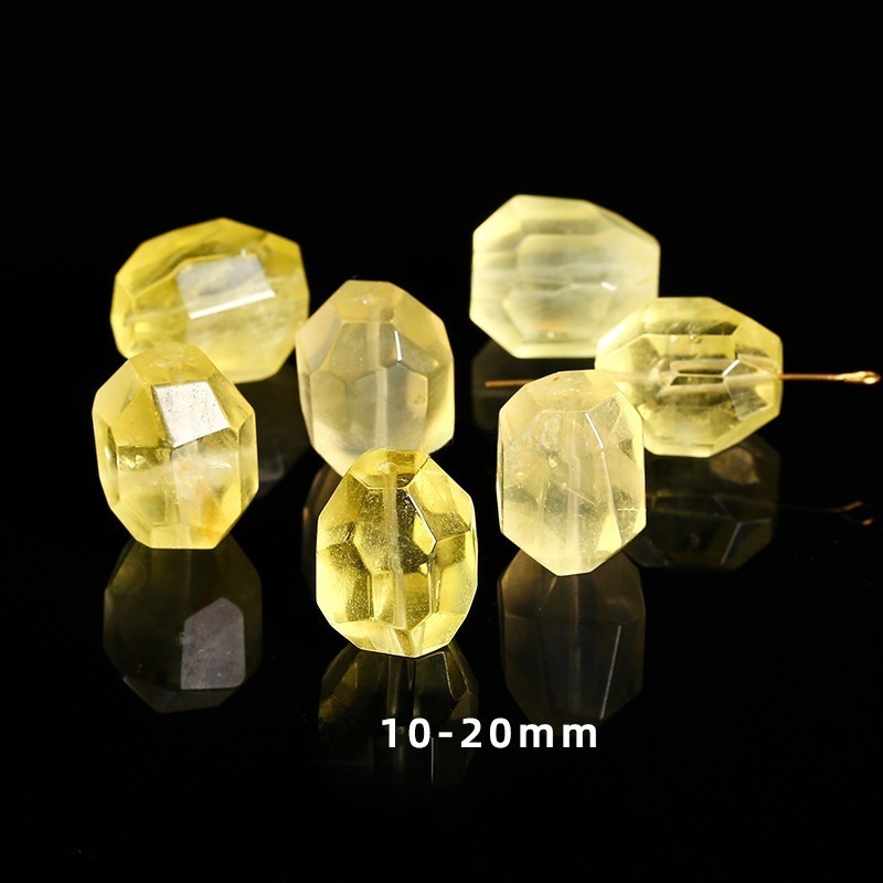 Natural faceted beads irregular rough stones suitable for DIY