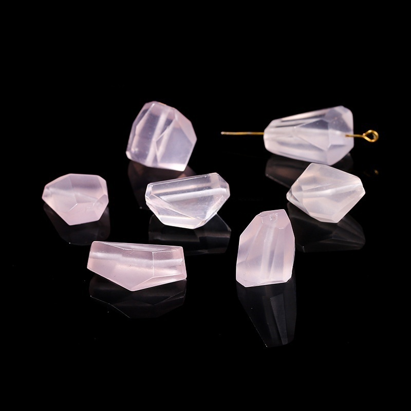 Natural faceted beads irregular rough stones suitable for DIY