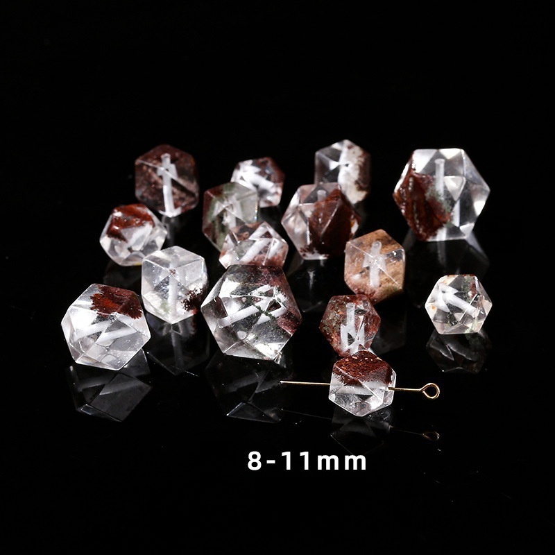 Natural faceted beads irregular rough stones suitable for DIY