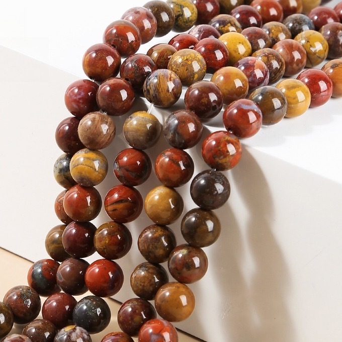3A Warring States Red Jasper Loose Beads Suitable for DIY