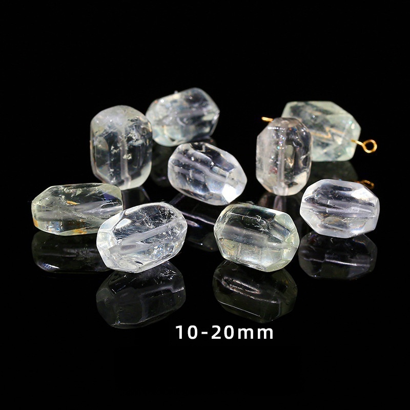 Natural crystal faceted beads suitable for DIY